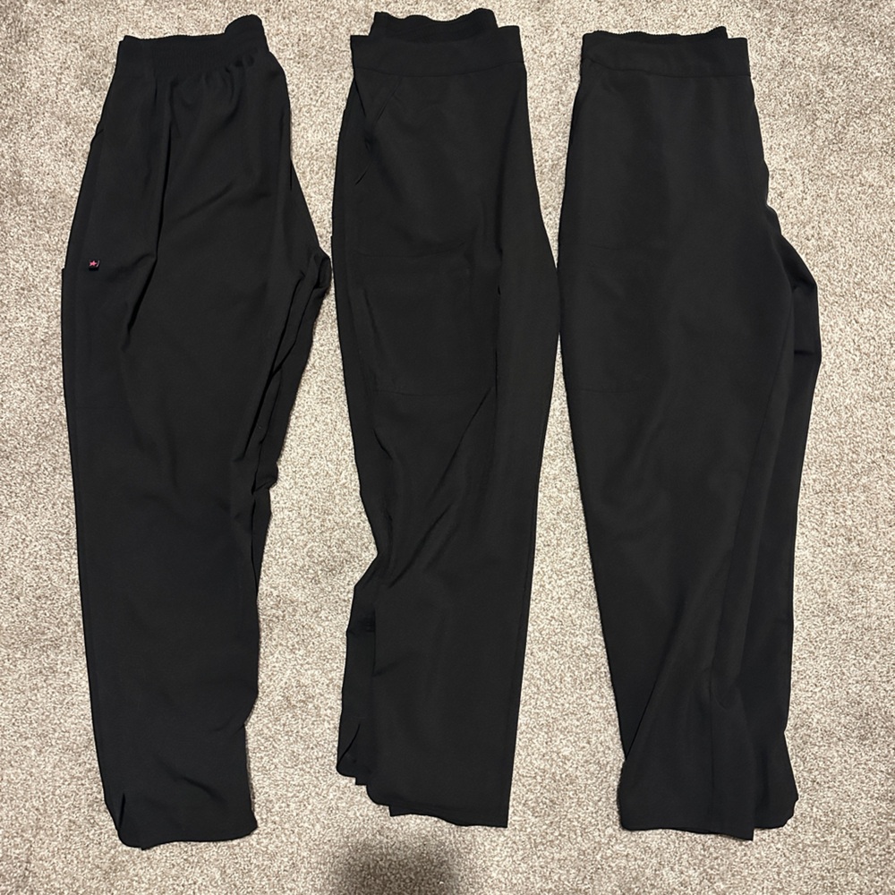 Scrubstar Women's Stretch Straight Leg Cargo Scrub, Size Large, set of 3 pants